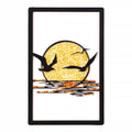 Handmade Baltic Amber Sun Wall Art | Small Decorative Panel